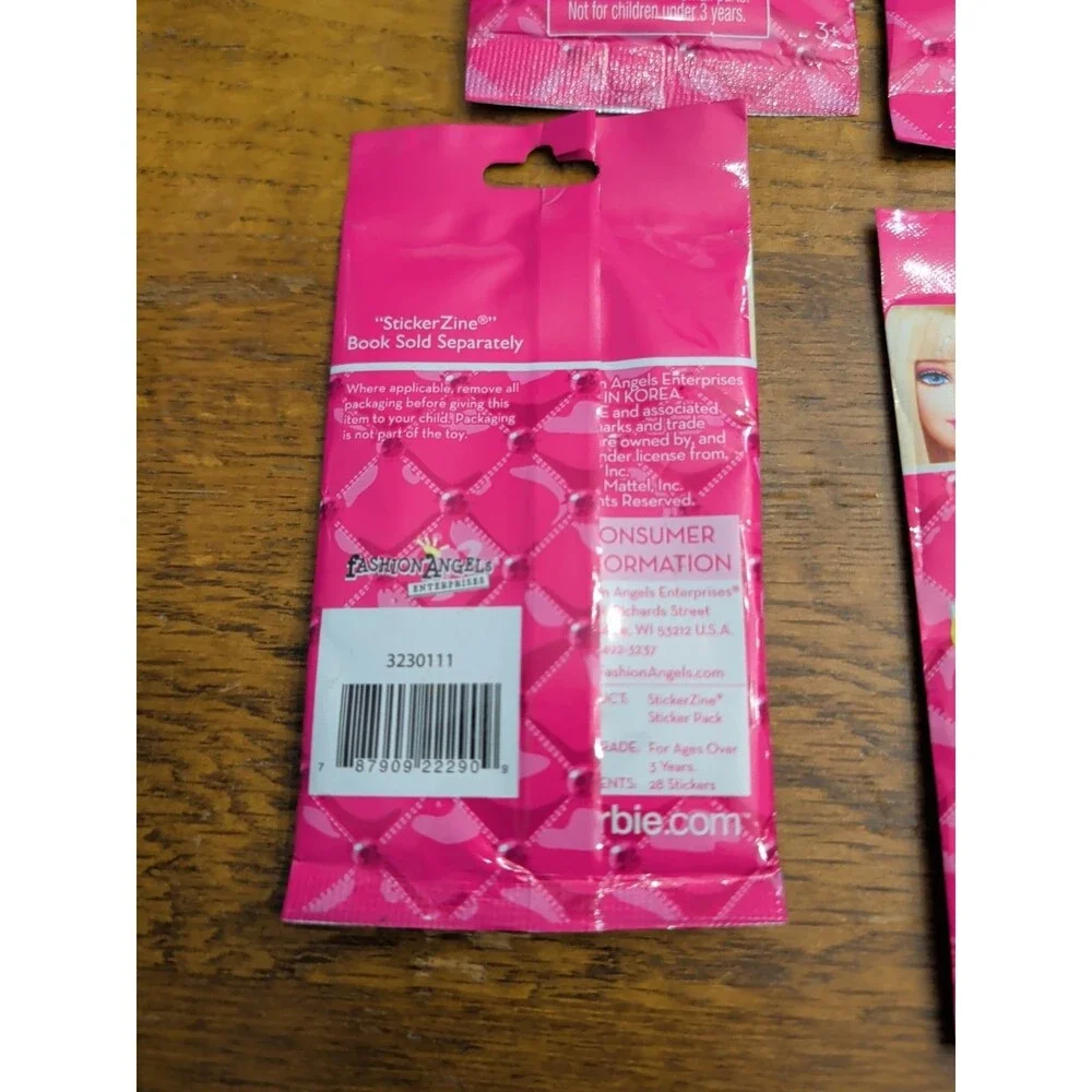 Barbie Sticker Zine - 6 Packs Of 28 Stickers In Each NEW Factory Sealed - Picture 4 of 4